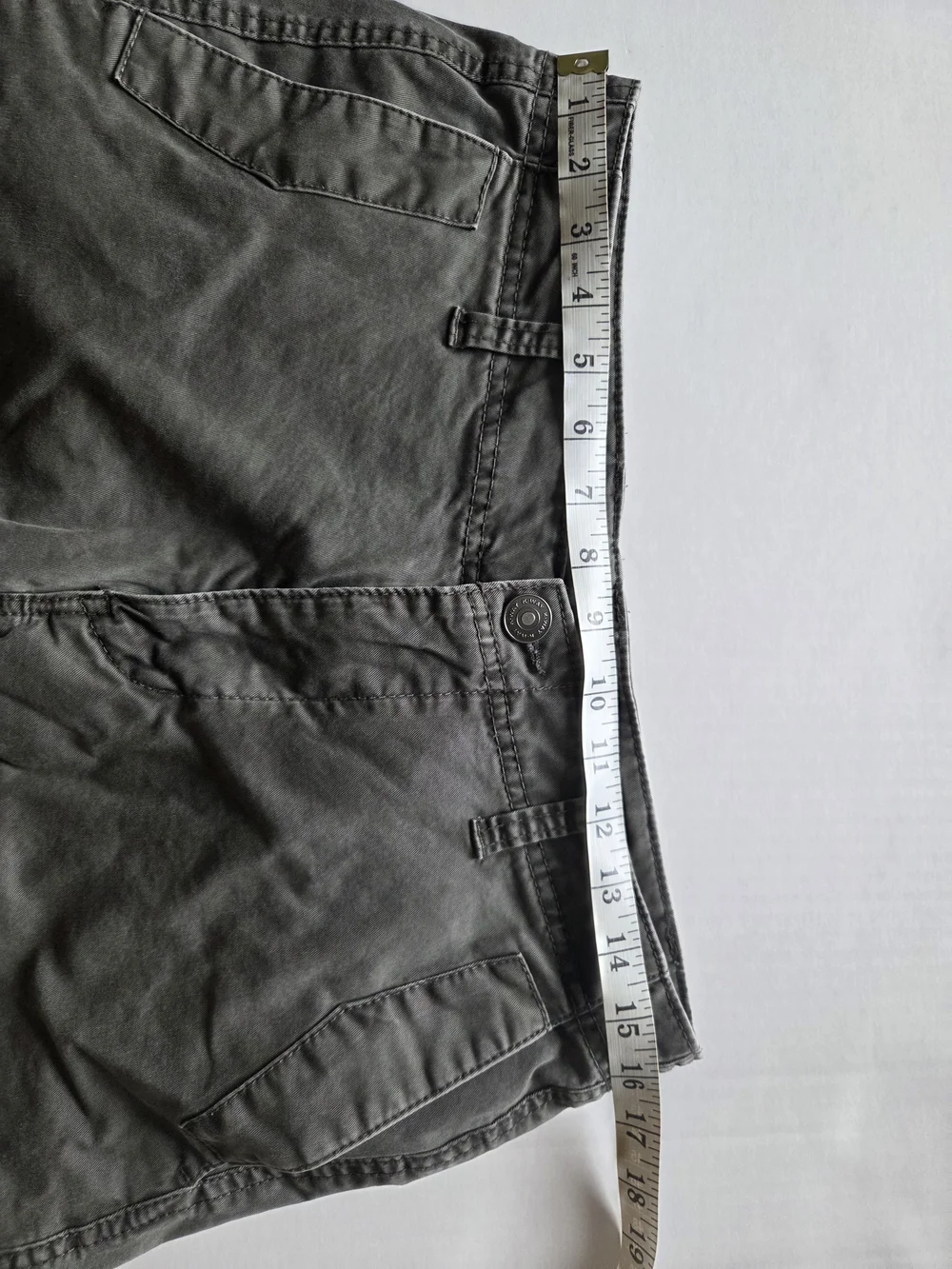 K-Way Elements Mens Cargo Shorts Size 32 Gray Utility‎ Multi Pocket Hiking